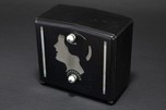 Stewart Warner ”Lady’s Head” Radio R108X in Black + Silver